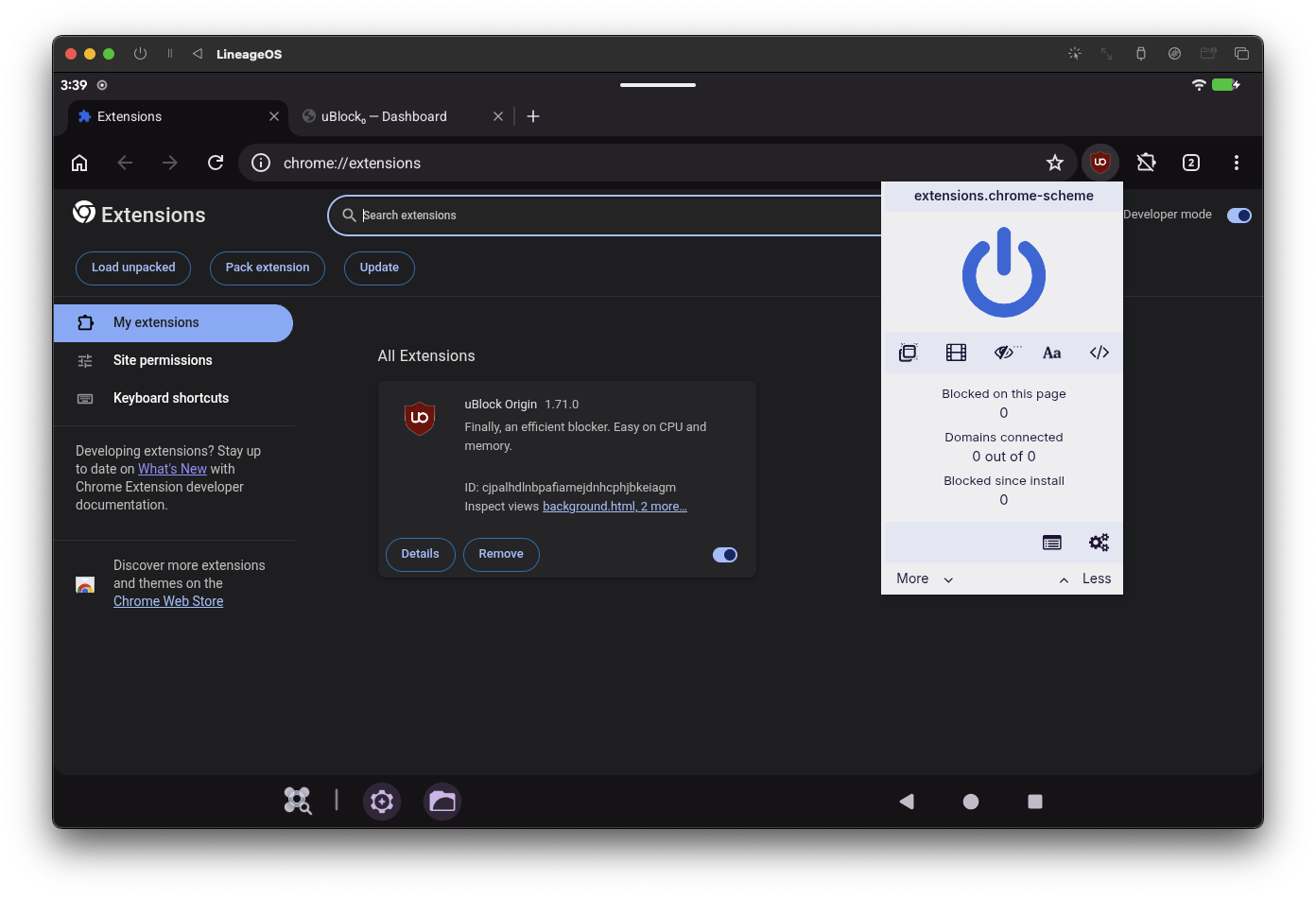 Helium Browser for Android